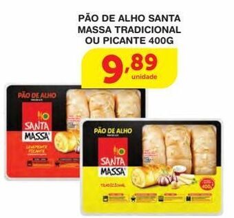 Roldão Pão de alho santa massa tradicional ou picante 400g oferta