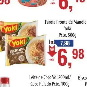 Supermercados BH Farofa pronta de mandio yoki oferta