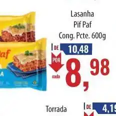 Supermercados BH Lasanha pif paf oferta