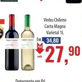 Supermercados BH Vinho chileno oferta