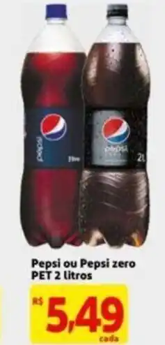 Extra Supermercado Pepsi ou Pepsi Zero pet 2L oferta