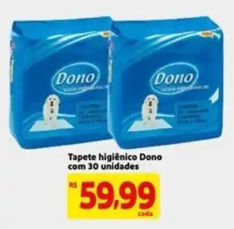 Extra Supermercado Tapete Higienico Dono com 30 undiades oferta