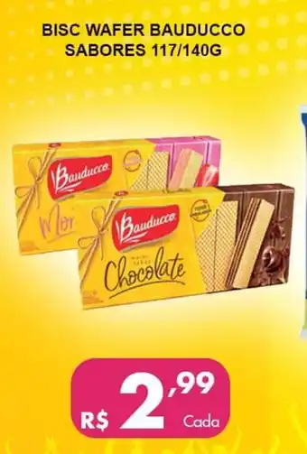 Negreiros Bisc Wafer Bauducco sabores 117/140g oferta