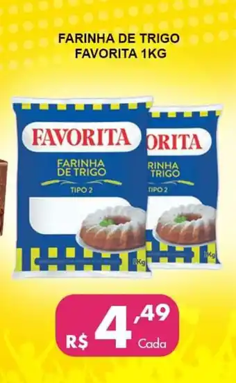 Negreiros Farinha de Trigo favorita 1kg oferta