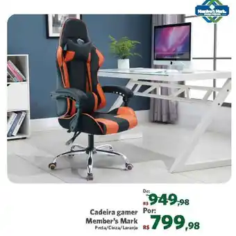 Sam's Club Cadeira gamer oferta