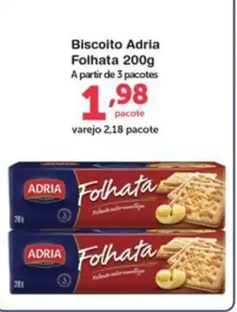 Roldão Biscoito Adria Folhata 200g oferta