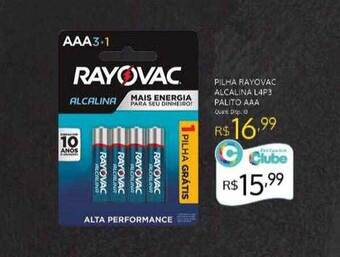 Bistek Supermercados Pilha rayovac alcalina l4p3 palito aaa oferta