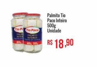 Palmito tio paco inteiro unidade