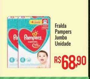 Mart Minas Fralda pampers jumbo unidade oferta