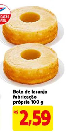 Mercado Extra Bolo de laranja farbricacao propria 100g oferta