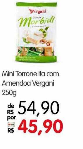 Zona Sul Mini torrone ita com amendoa vergani oferta