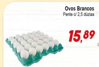 Ovos Brancos Pente c/ 2.5 duzias