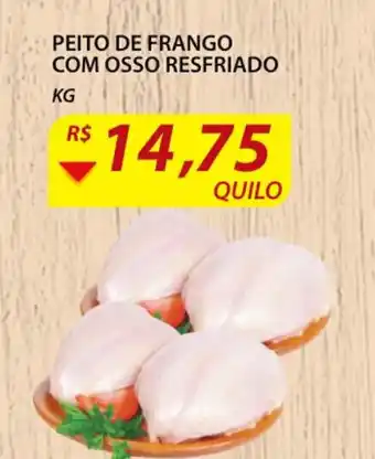 Assaí Atacadista Peito de Frango com Osso Resfriado 1kg oferta