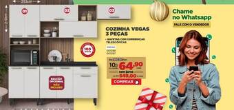 Cozinha vegas 3 peças