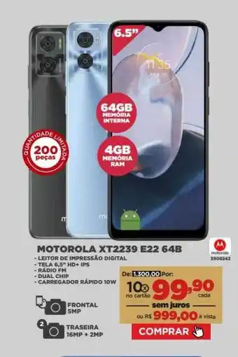Móveis Simonetti Motorola xt2239 e22 64gb oferta