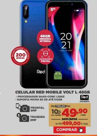 Celular red mobile volt l 48gb