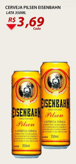Assaí Atacadista Cerveja Pilsen Eisenbahm 350ml oferta