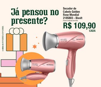 Secador de Cabelo Golden Rose Mondial Bivolt