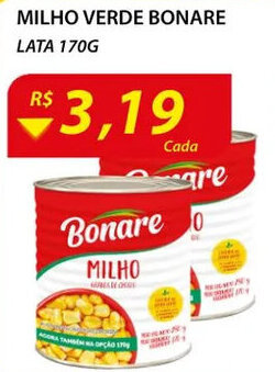 Assaí Atacadista Milho Verde Bonare lata 170g oferta