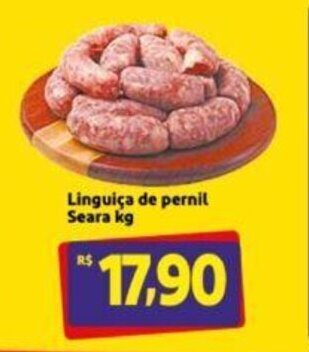 Extra Supermercado Linguica de pernil Seara 1kg oferta