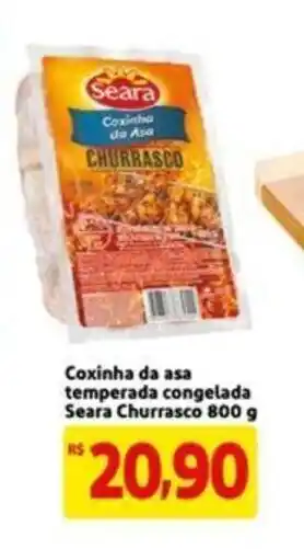 Extra Supermercado Coxinha da asa temperada congelada seara Churrasco 800g oferta