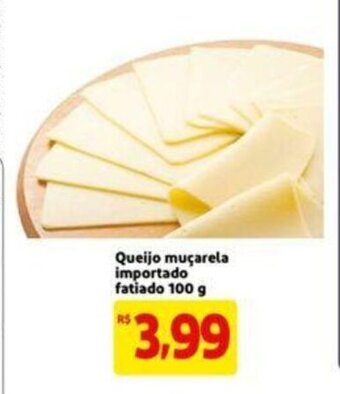 Extra Supermercado Queijo mucarela importado fatiado 100g oferta