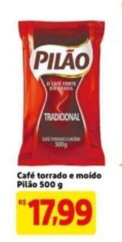 Extra Supermercado Cafe Torrado e moido Pilao 500g oferta