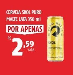 OXXO Cerveja skol puro malte lata 350 ml oferta