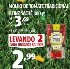 OXXO Molho de tomate tradicional heinz sachê 300 g oferta