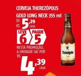 OXXO Cerveja therezópolis gold long neck 355 ml oferta