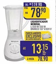 Mercantil Rodrigues Liquidificador mondial oferta