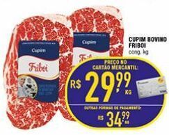 Mercantil Rodrigues Cupim bovino friboi kg oferta
