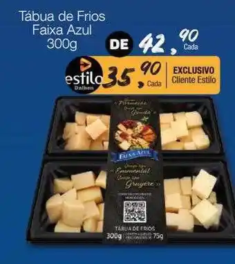 Supermercado Dalben Tábua de frios faixa azul oferta