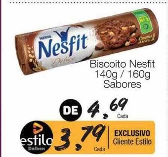 Supermercado Dalben Biscoito nesfit sabores oferta