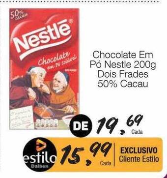 Supermercado Dalben Chocolate em pó nestlé dois frades 50% cacau oferta
