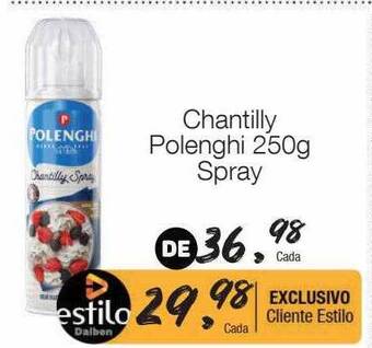 Supermercado Dalben Chantilly polenghi spray oferta