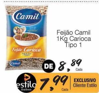 Supermercado Dalben Feijão camil carioca tipo 1 oferta