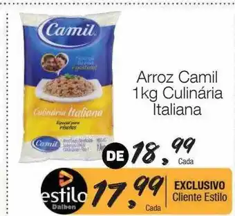 Arroz camil culinária italiana