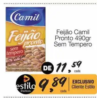 Supermercado Dalben Feijão camil pronto sem tempero oferta