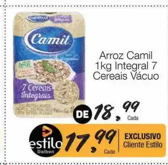 Supermercado Dalben Arroz camil integral 7 cereais vácuo oferta