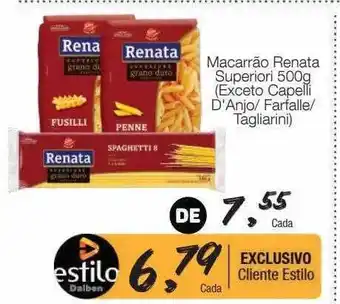 Supermercado Dalben Macarrão renata superiori oferta