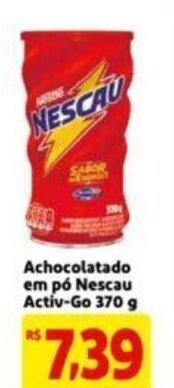 Extra Supermercado Achocolatado em po Nescau Activ-Go 370g oferta