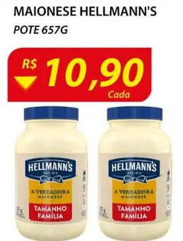 Assaí Atacadista Maionese Hellmann's Pote 657g oferta