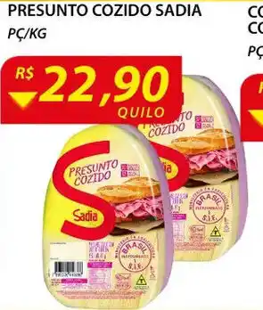 Assaí Atacadista Presunto Cozido Sadia oferta