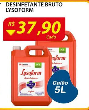Assaí Atacadista Desinfetante bruto Lysofom 5L oferta