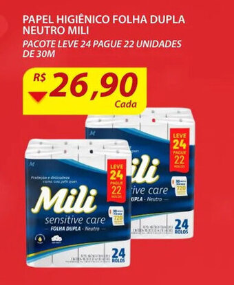 Assaí Atacadista Papel Higiénico Folha Dupla Neutro Mili oferta