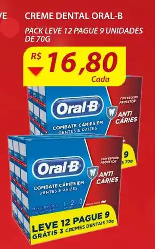 Assaí Atacadista Creme Dental Oral B 70g oferta