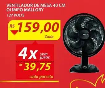 Assaí Atacadista Ventilador de Mesa 40cm Olimpo Mallory oferta