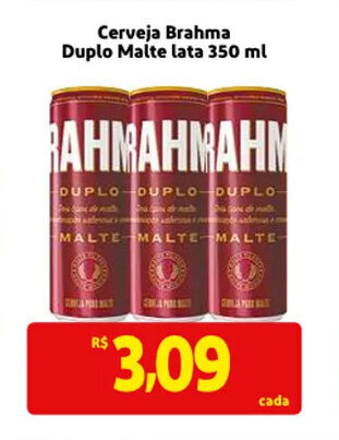 Mercado Extra Cerveja Brahma Duplo Malte Lata 350ml oferta