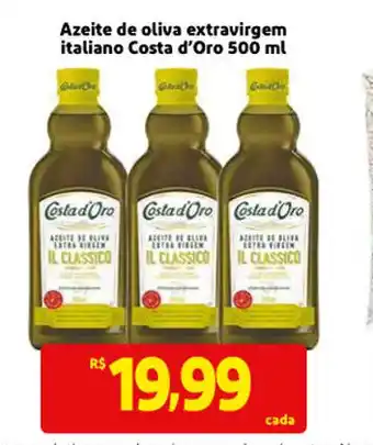 Mercado Extra Azeite de Oliva Extra Virgem Italiano Costa D'oro 500ml oferta